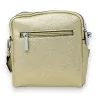 Kompakte goldene Umhängetasche | Elegantes Mode-Accessoire mit dekorativer Riemen