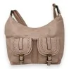 Sac Bandoulière Femme Double Poches Rose Poudré | Accessoire Mode Élégant