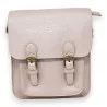 Bolso de mano tipo cartera en rosa metalizado