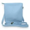 Pochette Cartable Bleu Ciel Élégante | Sac à Main Rétro Chic