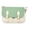 Sac cartable bandoulière bicolore élégant - Style vintage chic | Mode Tendance