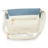 Borsa Cartella a Tracolla Bicolore Vintage - Stile Retrò Elegante