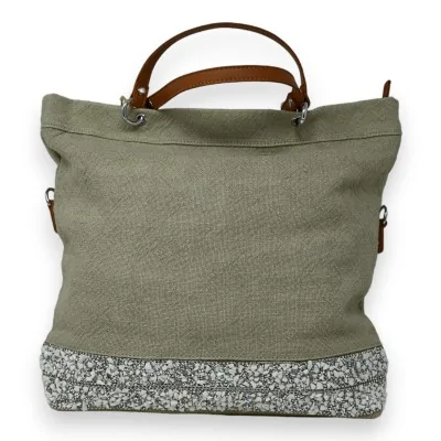 Deluxe Glam Denim Beige Handbag