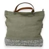 Sac à Main Urban Glitter Kaki | Grand Format Élégant avec Base Pailletée