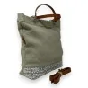 Urban Glitter Khaki Handbag | Large Elegant Format with Glittery Base