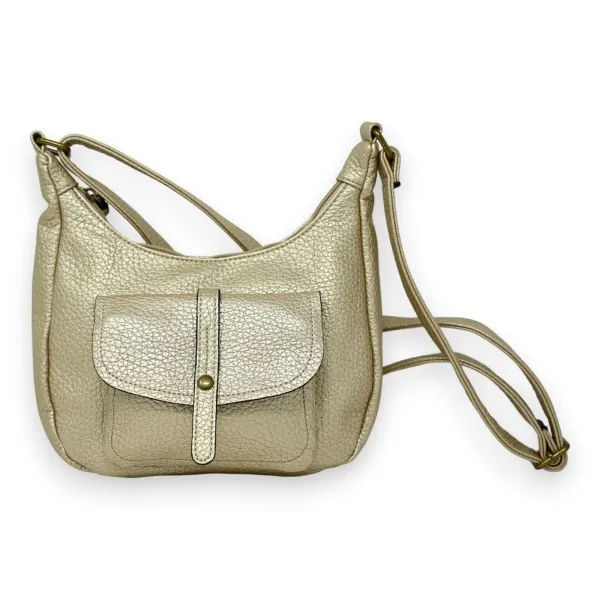 Goldene Gürteltasche mit Schulterriemen
