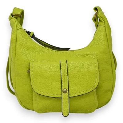 Bolso bandolera tipo riñonera verde lima