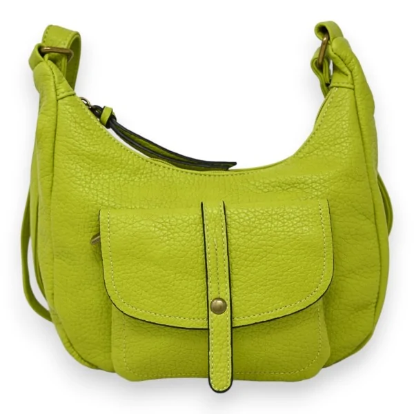 Bolsa tiracolo tipo pochete verde limão