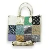 Bolsa de Mão Patchwork Glitter Multicolorida