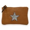 Porte-monnaie Camel à Étoile Brillante | Accessoire Mode Femme Élégant