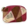 Monedero patchwork fucsia