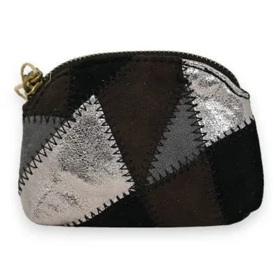 Carteira patchwork preta