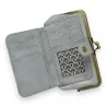 Monedero Retro Gris Plateado con Cierre - Diseño Vintage y Práctico