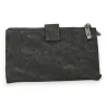 Portefeuille Compagnon Noir et Argenté | Design Moderne et Élégant