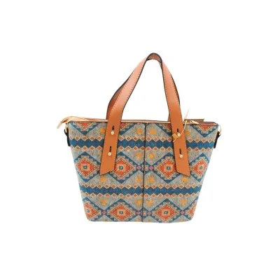 Kork-Tasche mit ethnischem Muster