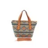 Bolso de corcho con diseño étnico | Accesorio de moda ecológico