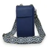 Borsa a tracolla porta telefono e portafoglio blu navy