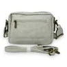 Borsa a tracolla grigio chiaro con tasche | Design urbano e funzionale