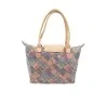 Elegante borsa in sughero con motivo geometrico a rose | Moda eco-sostenibile