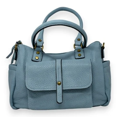 Bolso de mano sintético azul vaquero