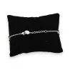 Bracelet Acier Argenté Coeurs Strass | Bijou Élégant pour Femme