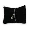Bracelet breloques célestes en acier argenté | Bijou délicat astral femme