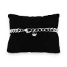 Crystal Heart Chain Bracelet | Elegant Silver Steel Jewelry | Trendy Fashion