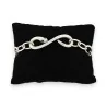 Pulsera de acero cadena plateada serpiente con strass