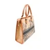 Sac en liège Toile de Jouy bleu - Accessoire de mode éco-responsable élégant