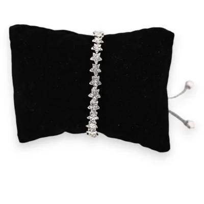 Modisches Silber-Armband mit funkelndem Sternenregen