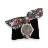 Montre bracelet tissu floral Ernest - Accessoire mode vintage tendance