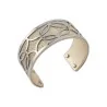 Bracciale a polsino con paillettes dorate e oro lucido