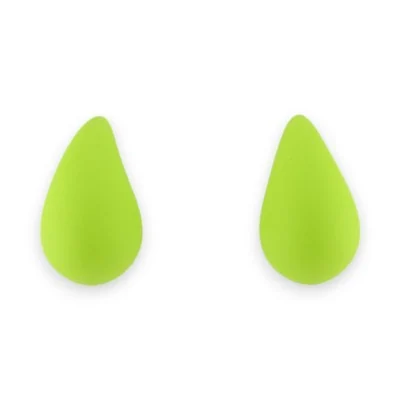 Pendientes gota verde limón