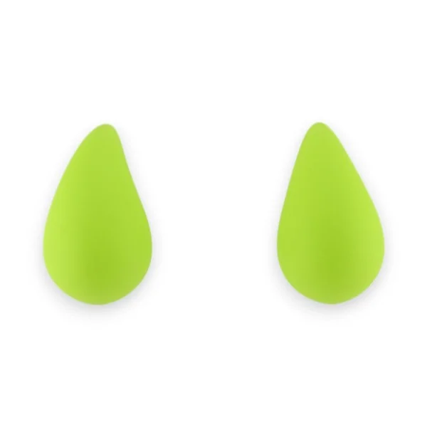 Orecchini a goccia verde lime