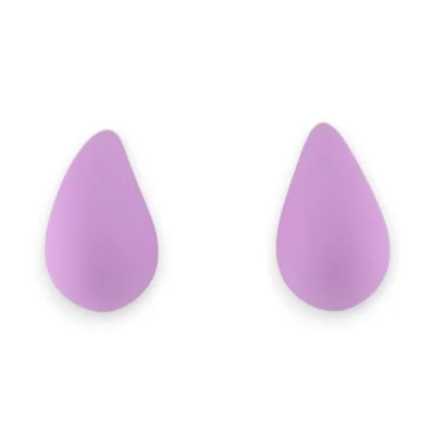 Lilac drop earrings