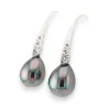 Boucles d'Oreilles Goutte Irisée Argentée | Bijoux Fantaisie Élégants
