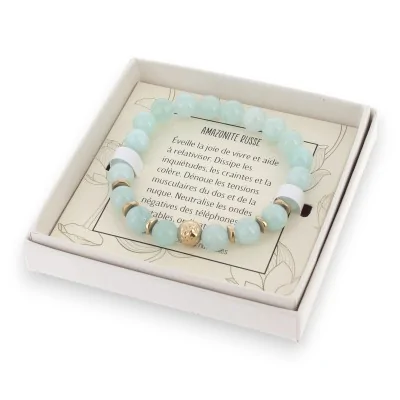 Pulsera de amazonita rusa con caja Lolilota