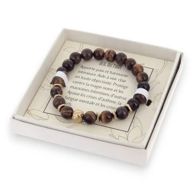 Bracciale occhio di tigre con scatola Lolilota