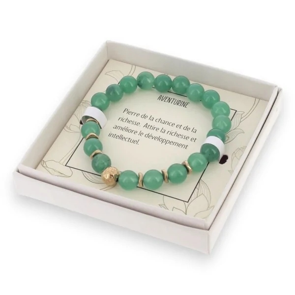 bracciale in avventurina con scatola Lolilota