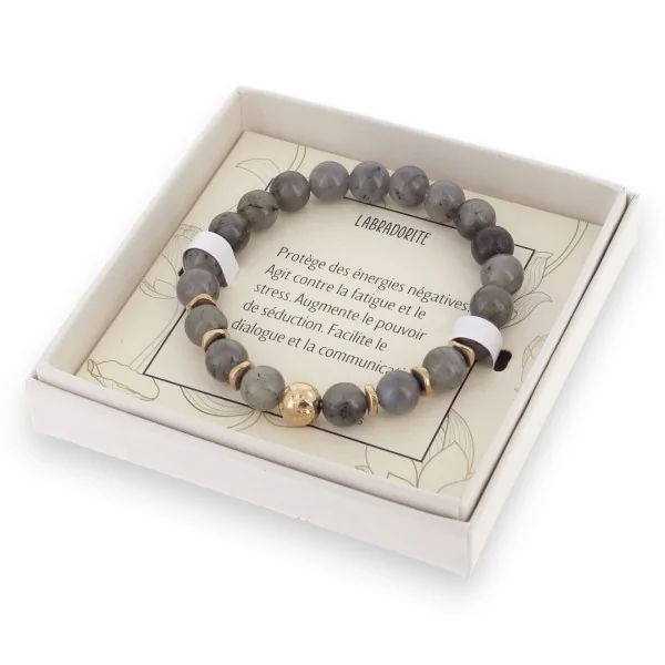 bracciale in labradorite con scatola Lolilota