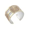 Bracelet Manchette Arbre de Vie Or et Argent | Design Réversible Élégant
