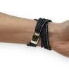 Blue Navy Trendy Bracelet with Rhinestones and Studs | Fashion Trends