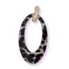 Boucles d'Oreilles Léopard Ovales | Bijoux Tendance Mode Originaux