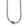 Collier Ras de Cou Strass Argenté avec Fermoir Magnétique | Mode Tendance