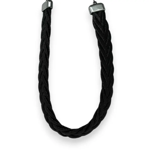 Collana di bigiotteria Cleopatra con treccia nera