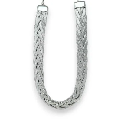 Modeschmuck Halskette Kleopatra silbernes Geflecht