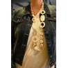 Vintage Halskette in Rosa-Beige | Eleganter und Trendiger Modeschmuck
