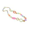 Collar largo vintage multicolor