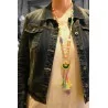 Collana Lunga Boho Multicolore | Ciondolo & Nappine | Moda Trendy