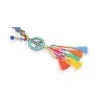 Collar Largo Peace & Love Multicolor con Borlas | Collar de Fantasía Bohemio